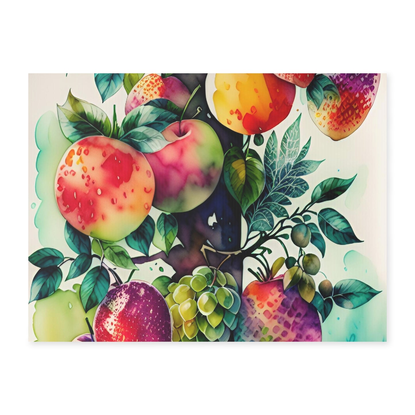 Fruit Watercolor Yard Sign