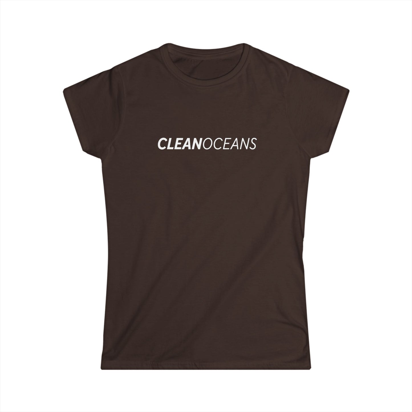 Women's Softstyle Tee, CleanOceans