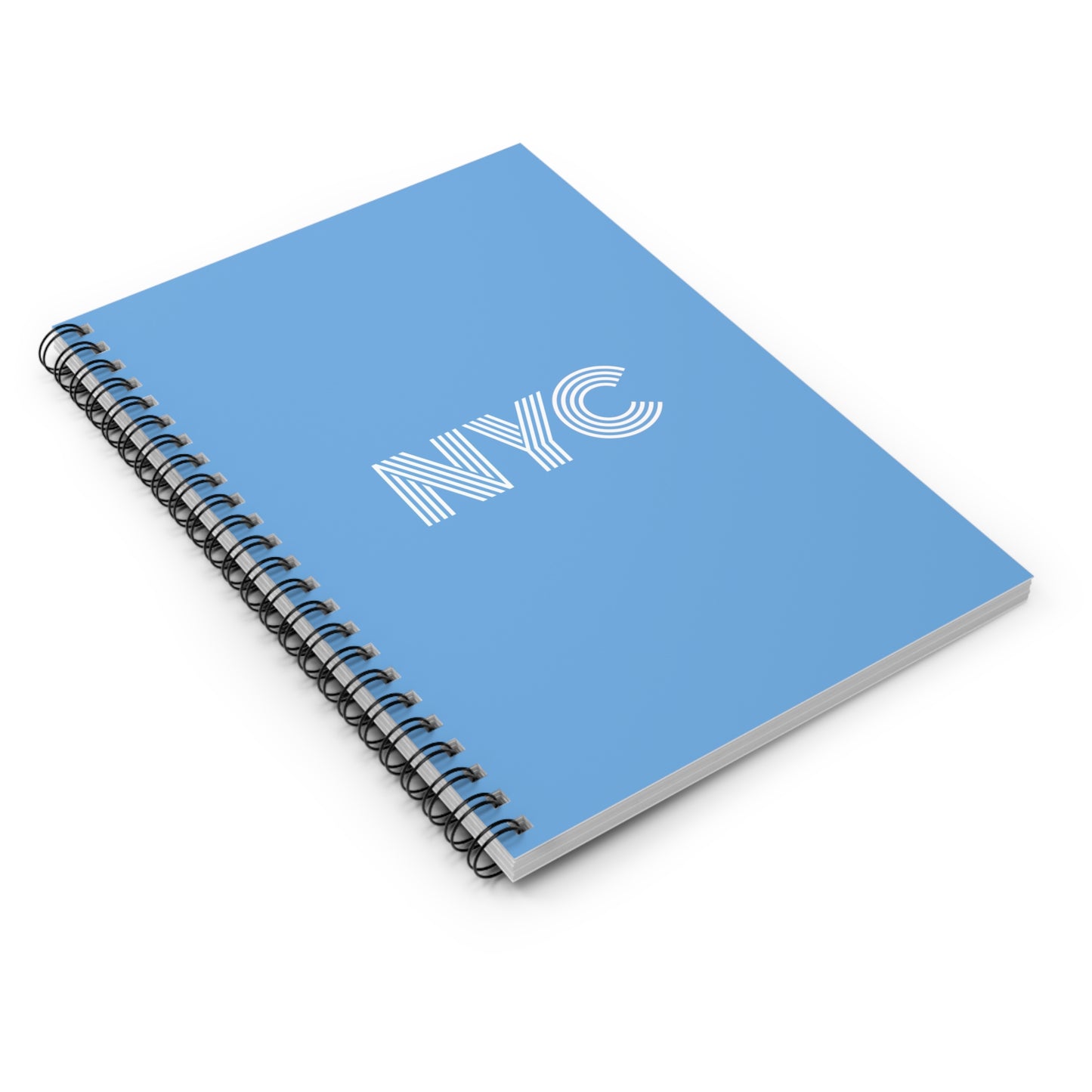 NYC, Spiral Notebook, Ruled Line