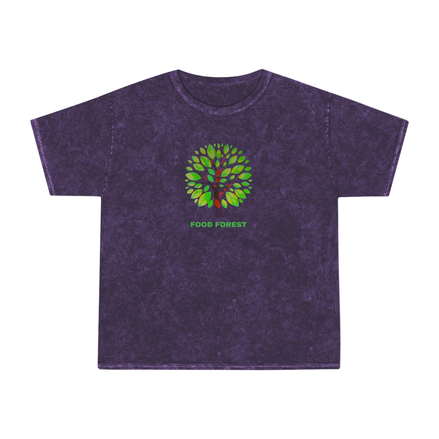 FOOD FOREST Unisex Mineral Wash T-Shirt