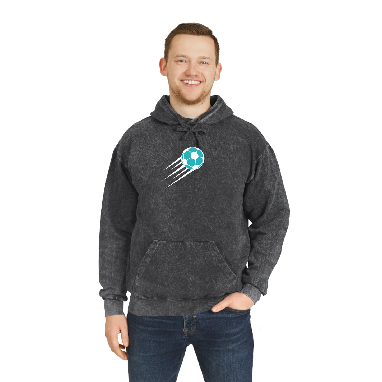 SOCCER Unisex Mineral Wash Hoodie