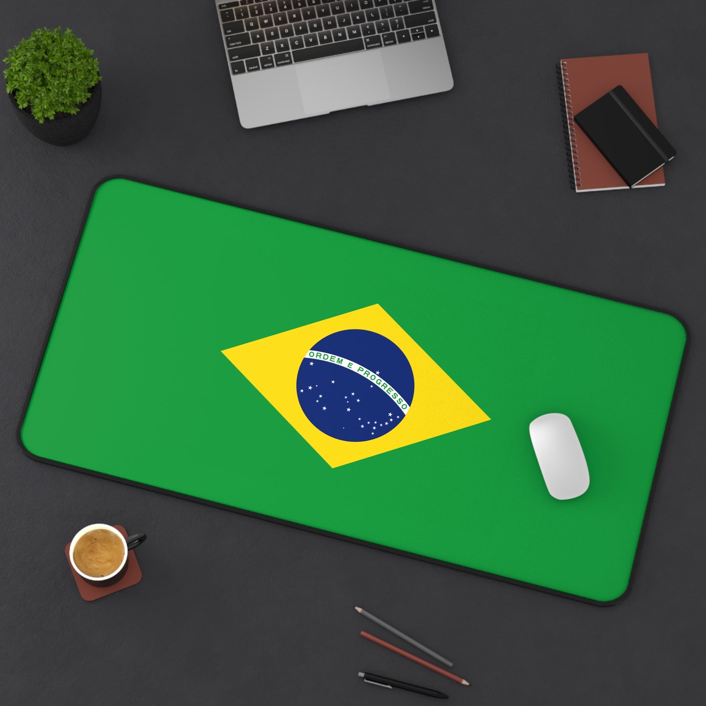 Brazilian Flag Desk Mat