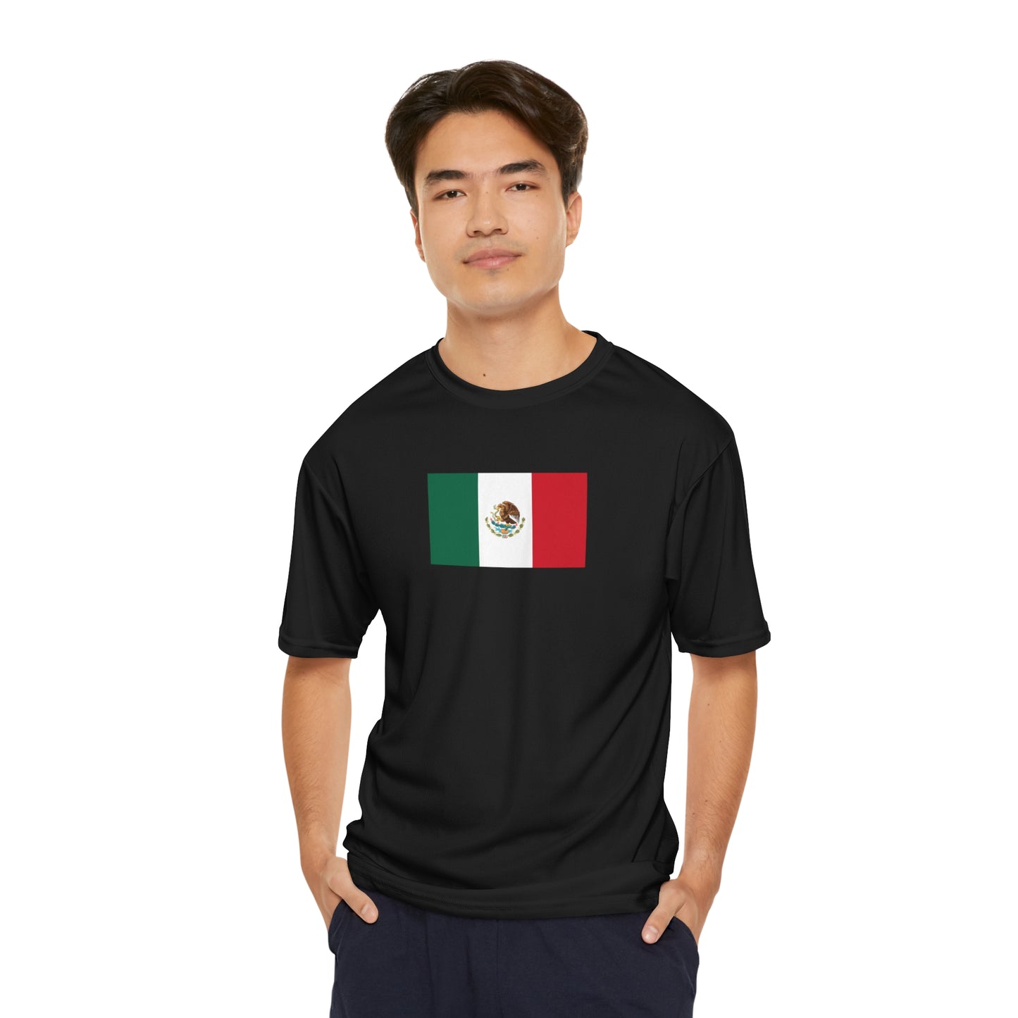Mexican Flag, Men's Performance T-Shirt
