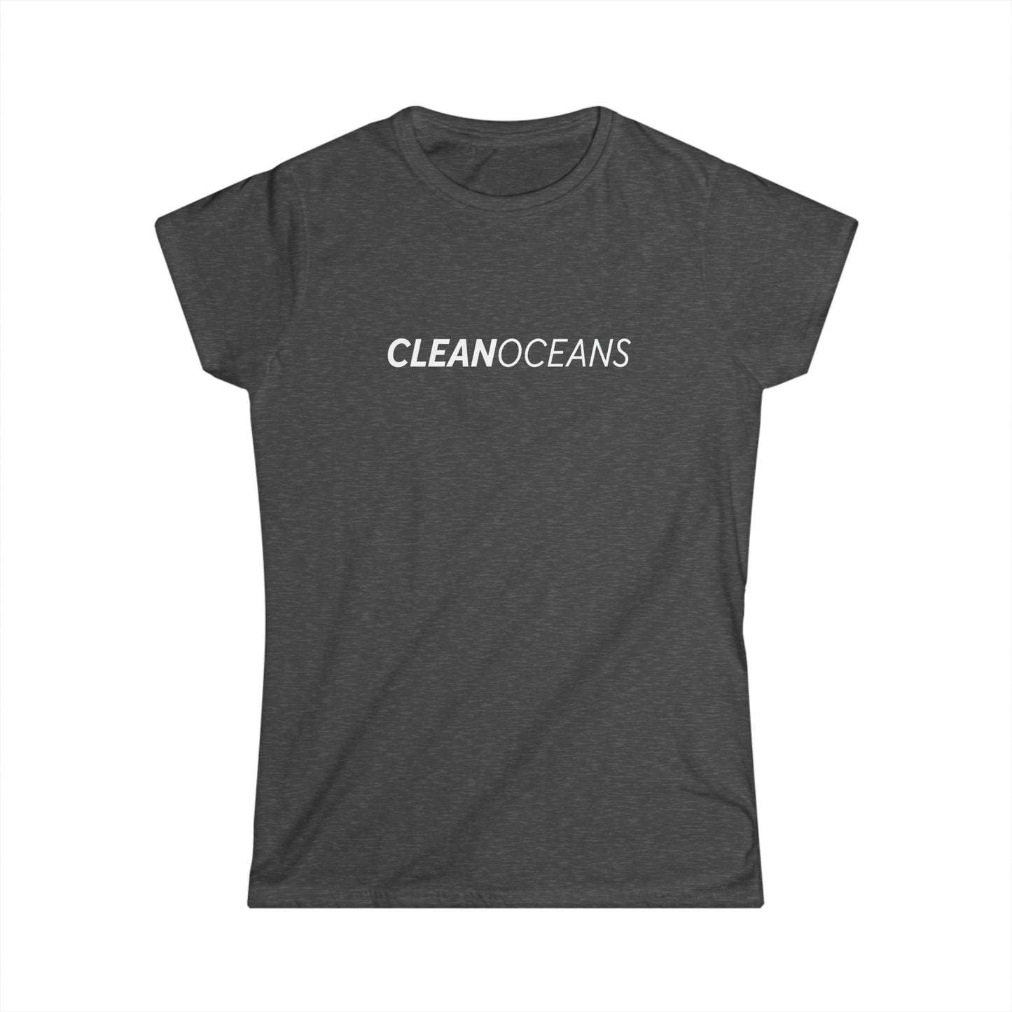 Women's Softstyle Tee, CleanOceans