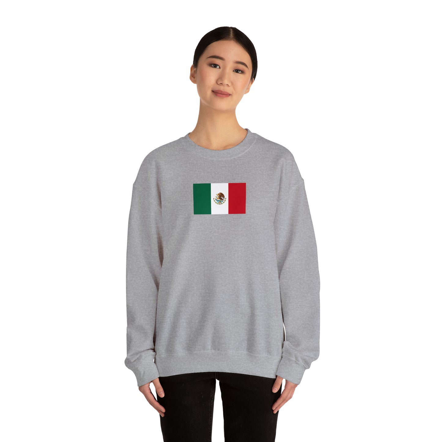 Mexican Flag, Unisex Heavy Blend™ Crewneck Sweatshirt