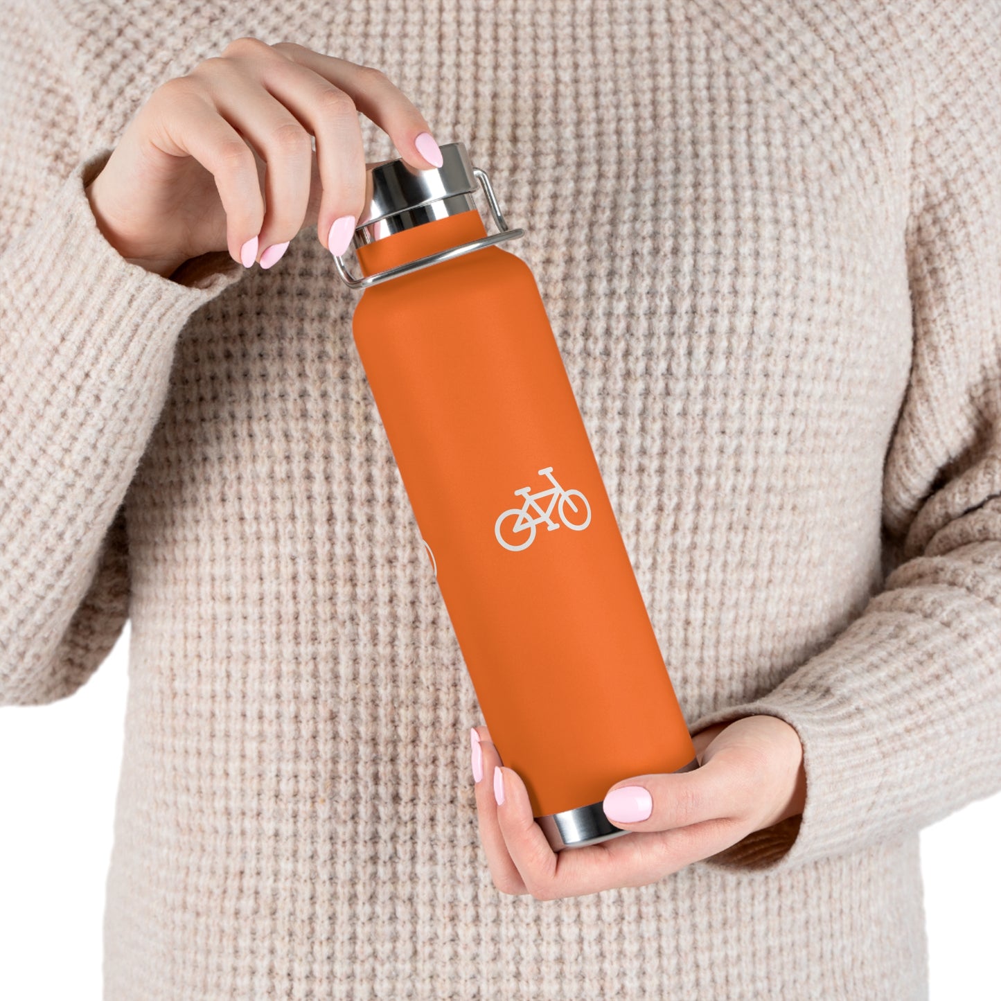 BIKE Copper Vacuum Insulated Bottle, 22oz