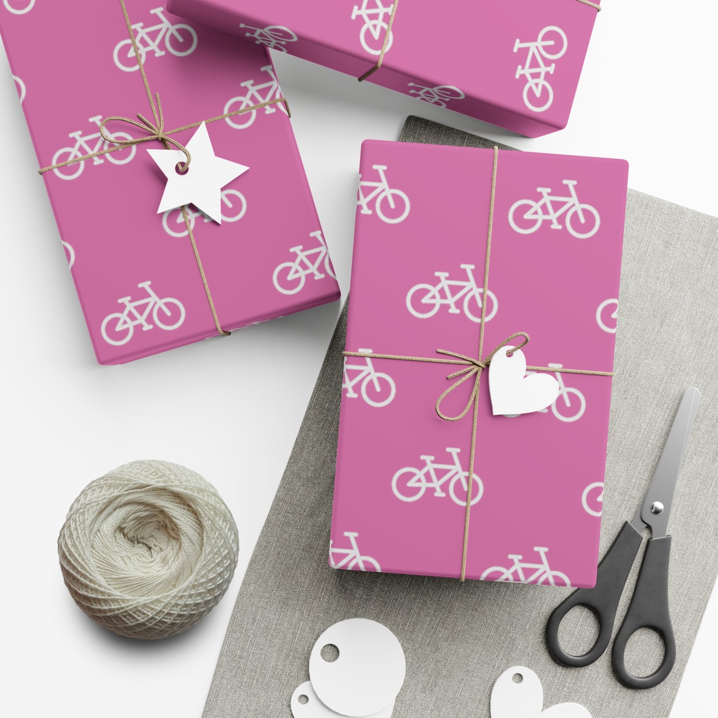 BIKE Gift Wrap Paper, Pink