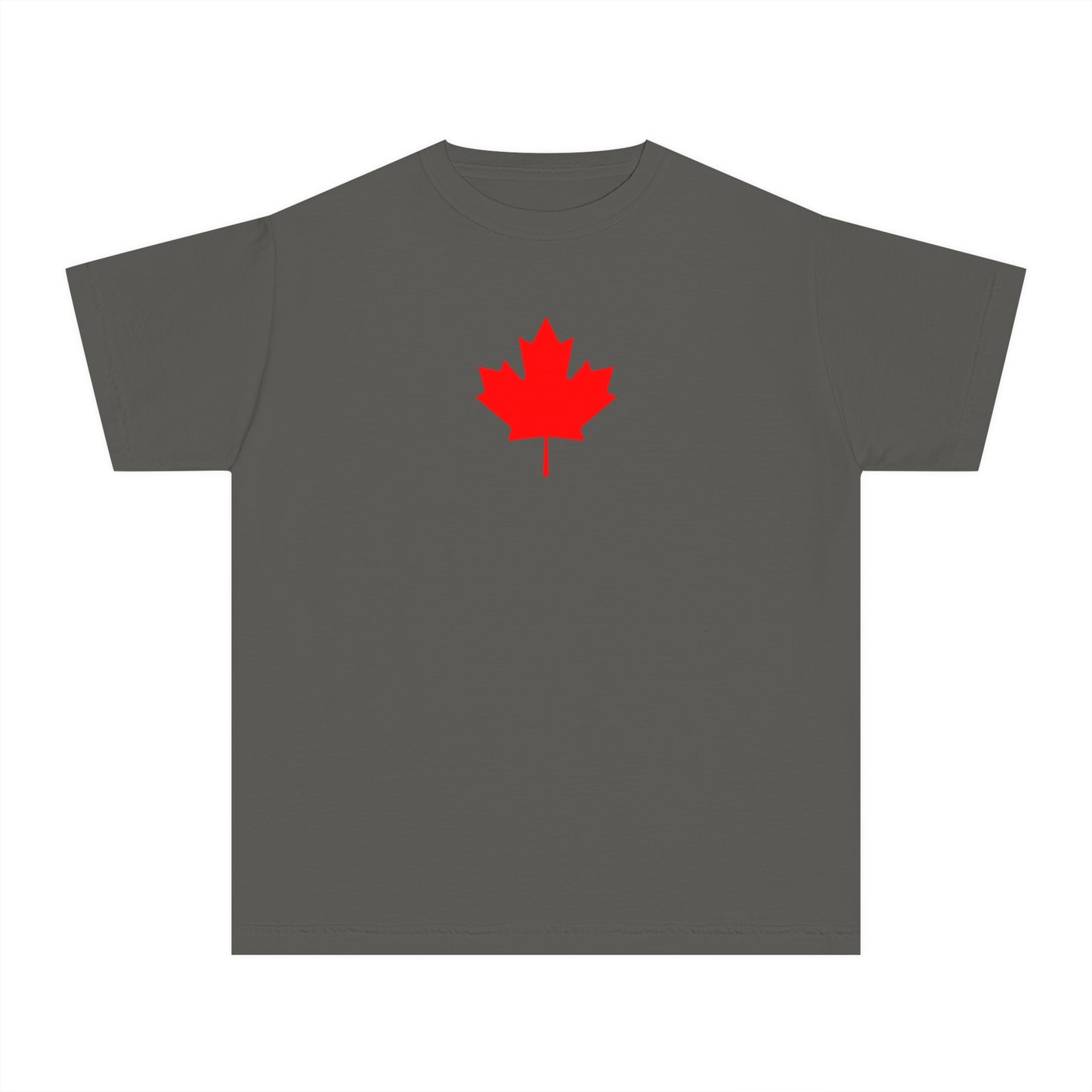 Youth Midweight Tee, Canadian Maple Leaf