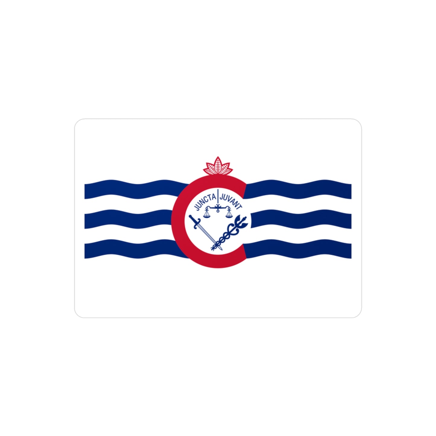 Cincinnati Flag, Kiss-Cut Vinyl Decals