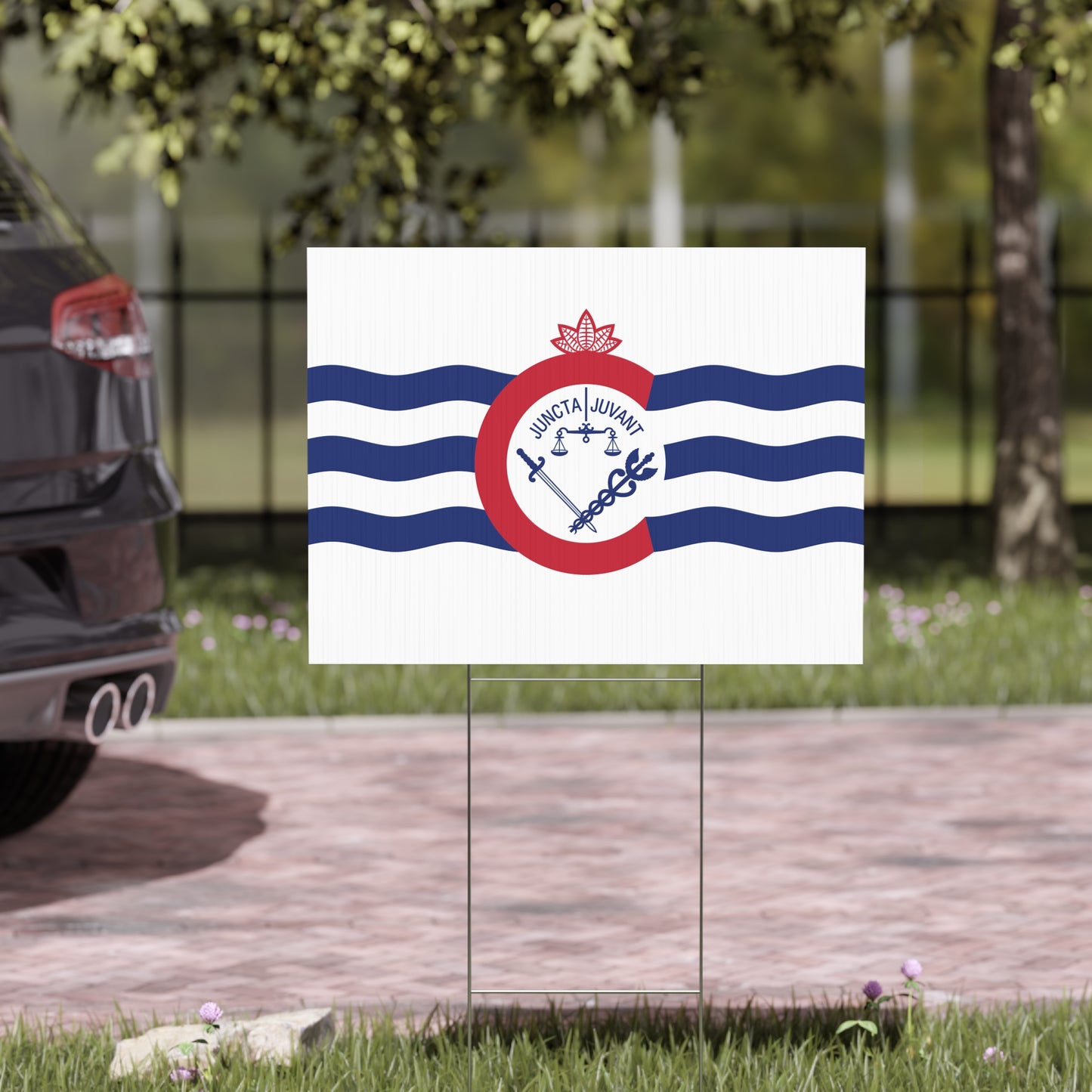 Cincinnati Flag, Yard Sign