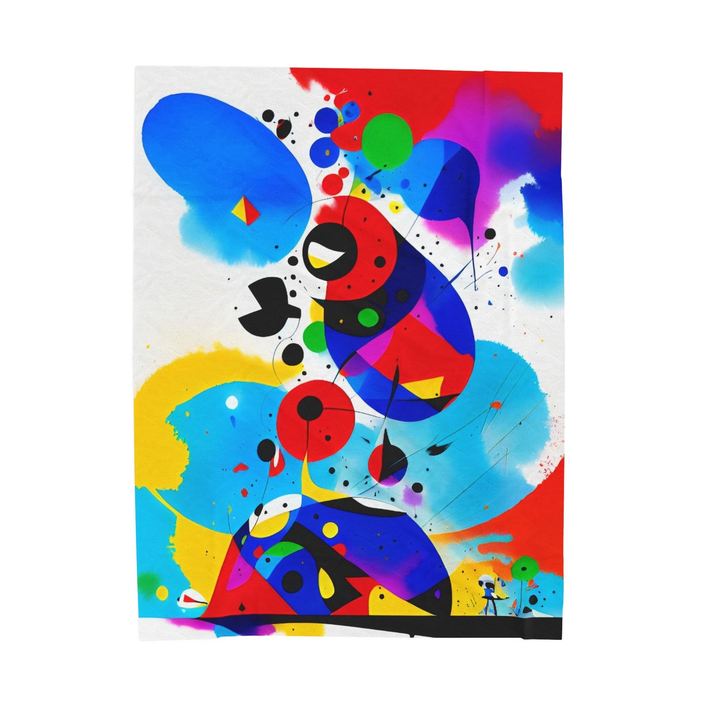 Velveteen Plush Blanket, Inspired by Miro