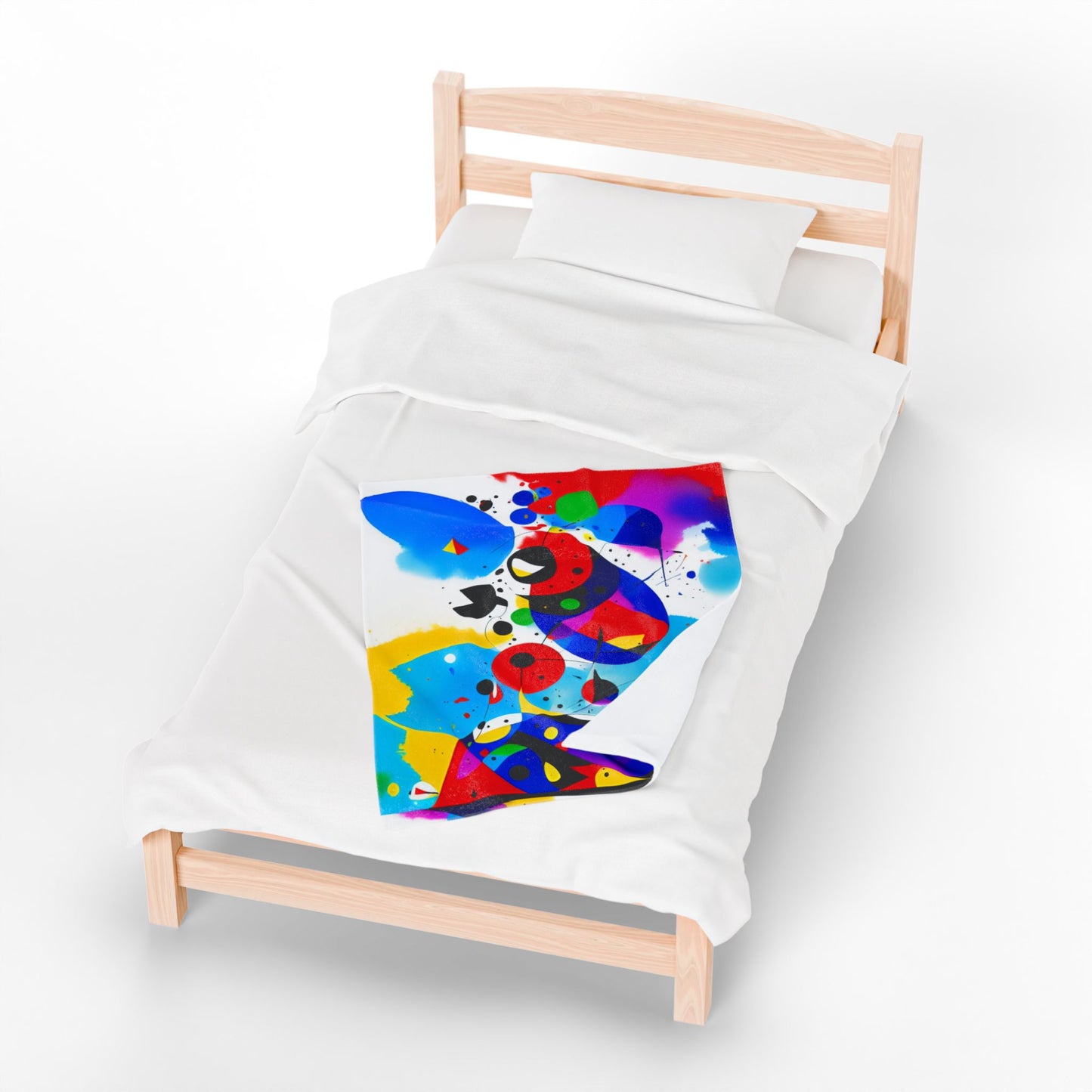 Velveteen Plush Blanket, Inspired by Miro