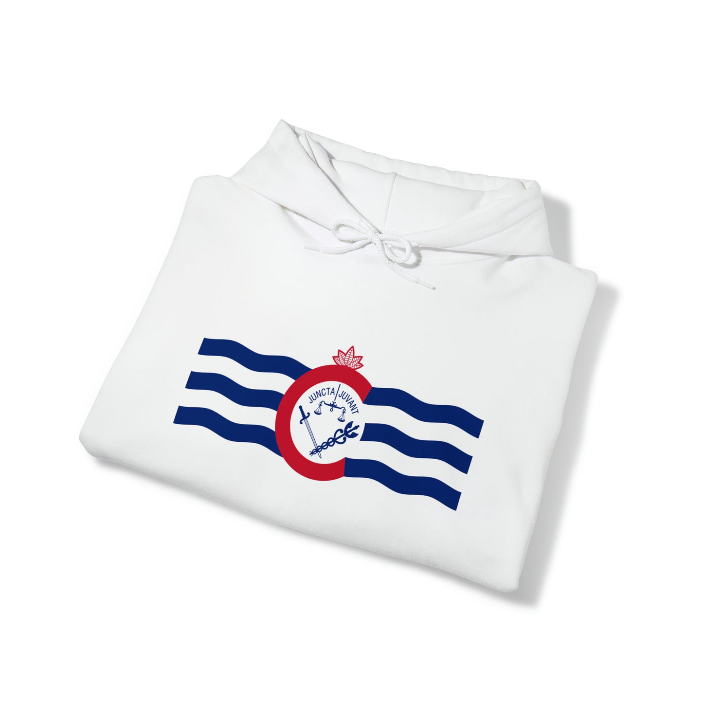 Cincinnati Flag, Unisex Heavy Blend™ Hooded Sweatshirt