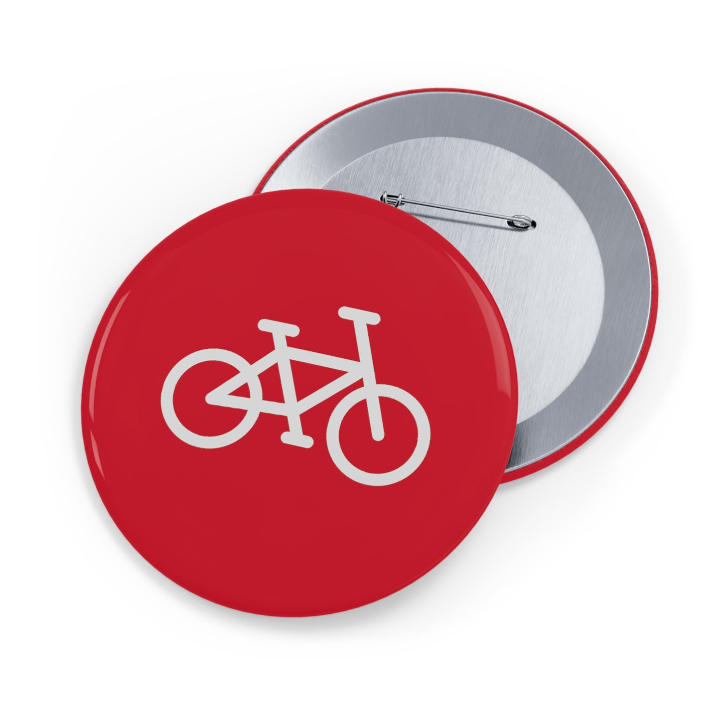 BIKE Round Pins, Red
