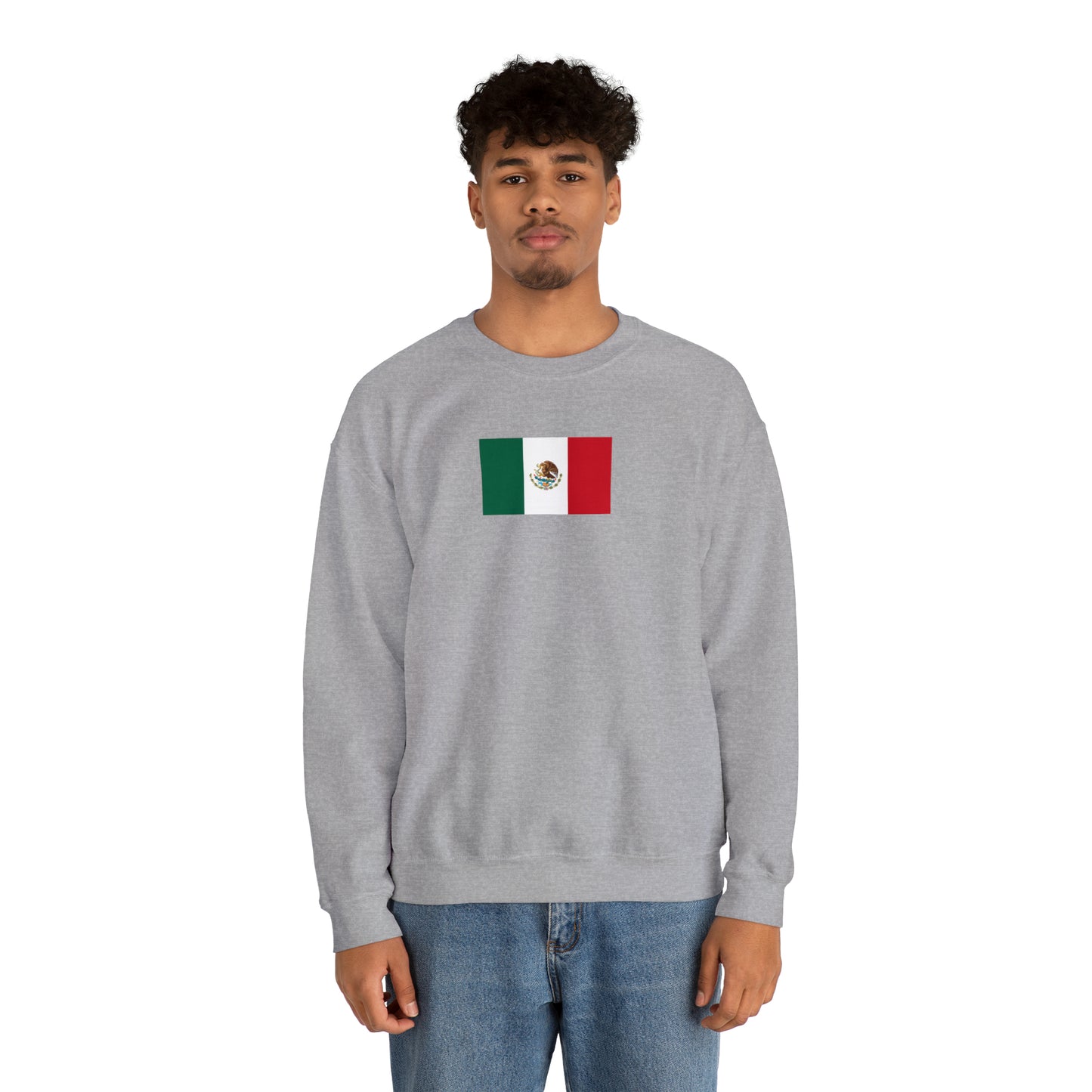 Mexican Flag, Unisex Heavy Blend™ Crewneck Sweatshirt