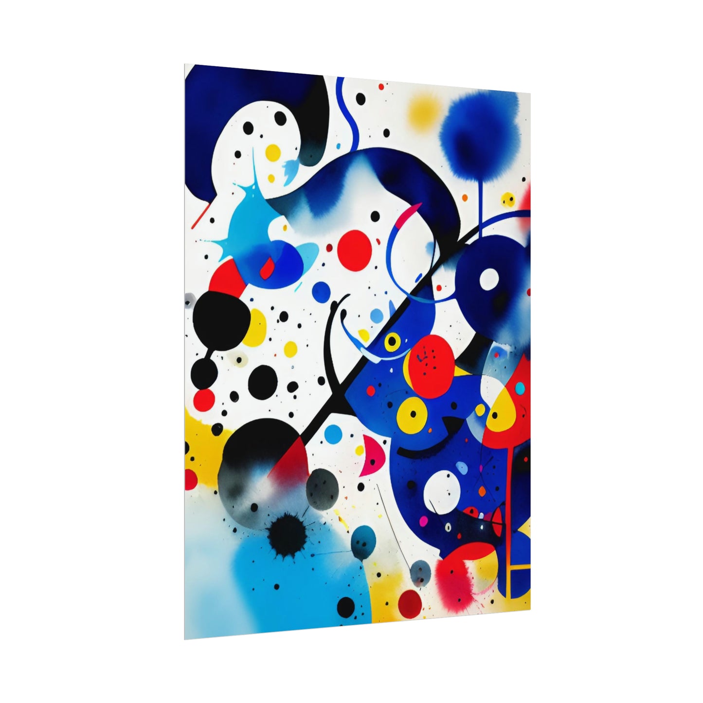 Rolled Poster, Inspired by Miro