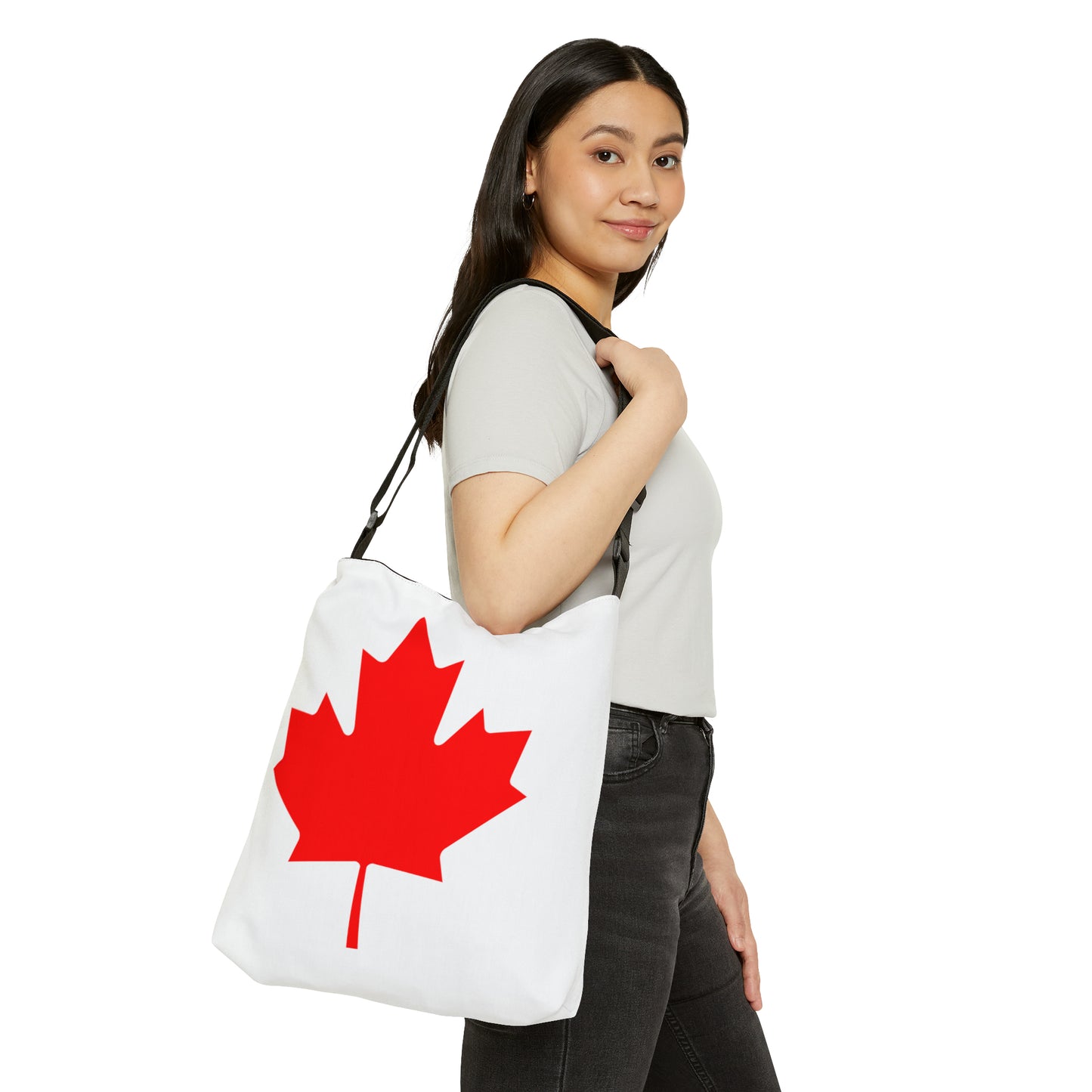 Canadian Maple Leaf, Adjustable Tote Bag