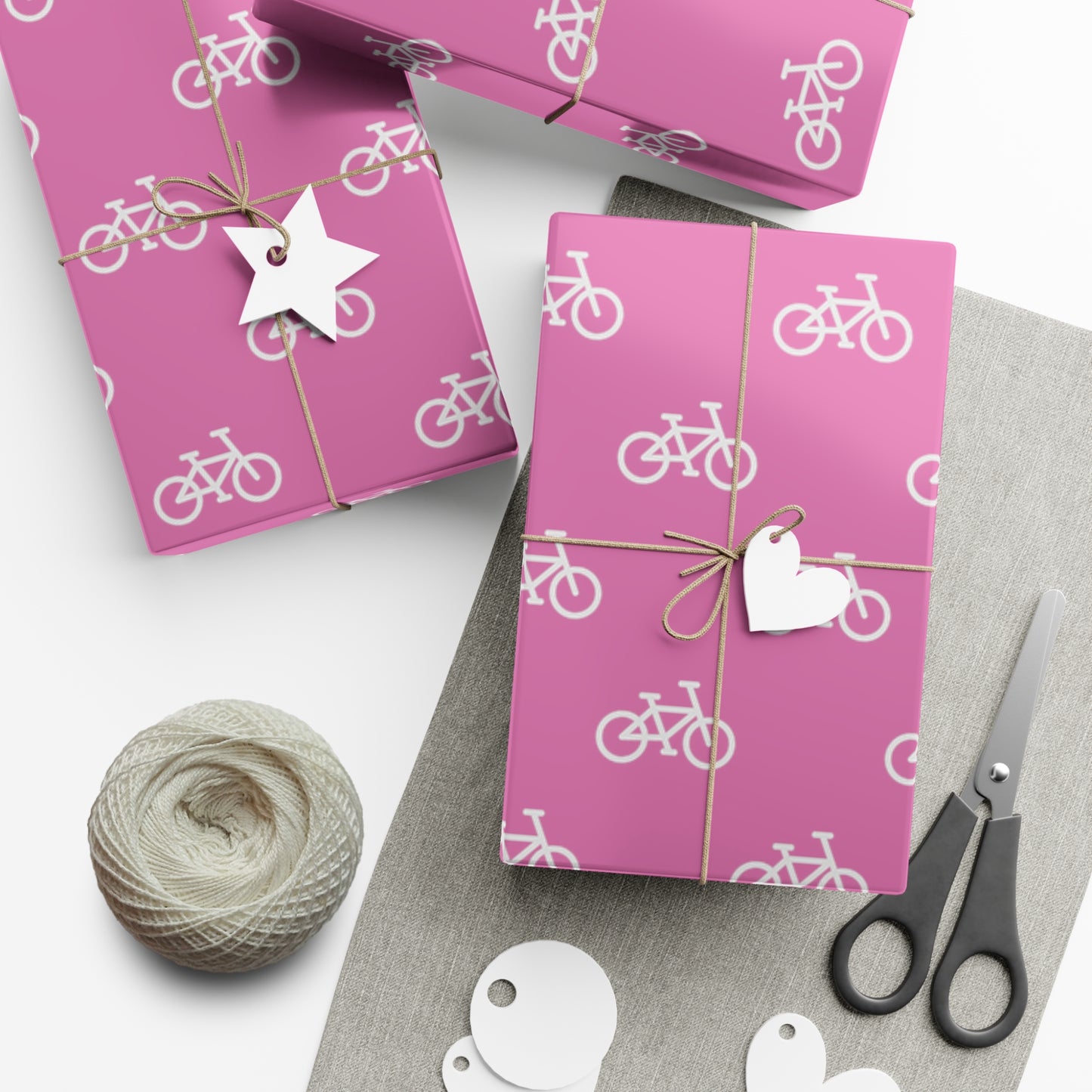 BIKE Gift Wrap Paper, Pink