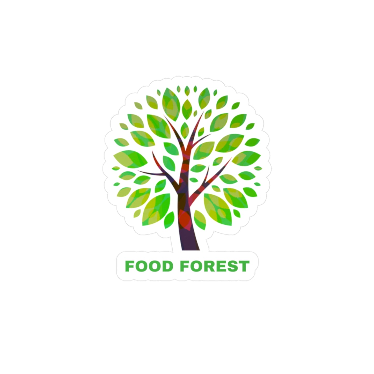 FOOD FOREST Kiss-Cut Vinyl Decals