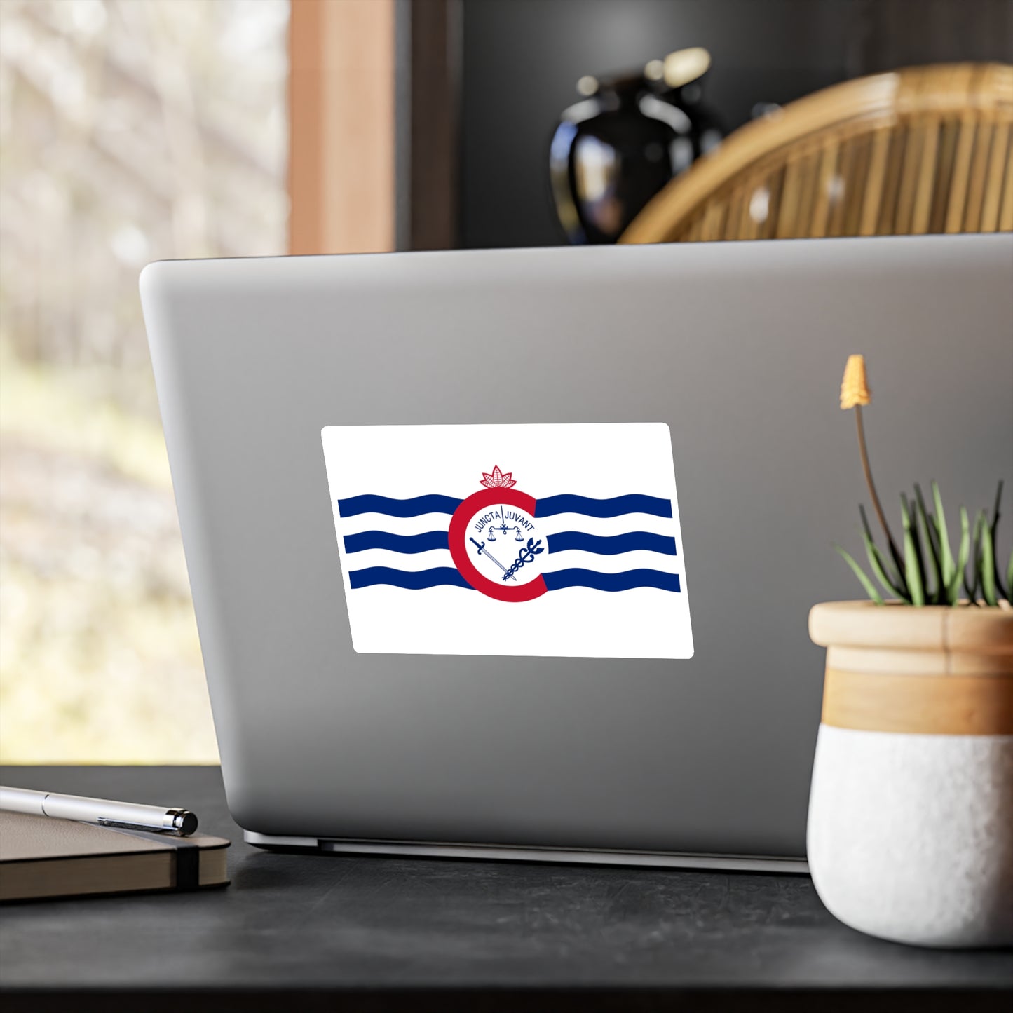 Cincinnati Flag, Kiss-Cut Vinyl Decals