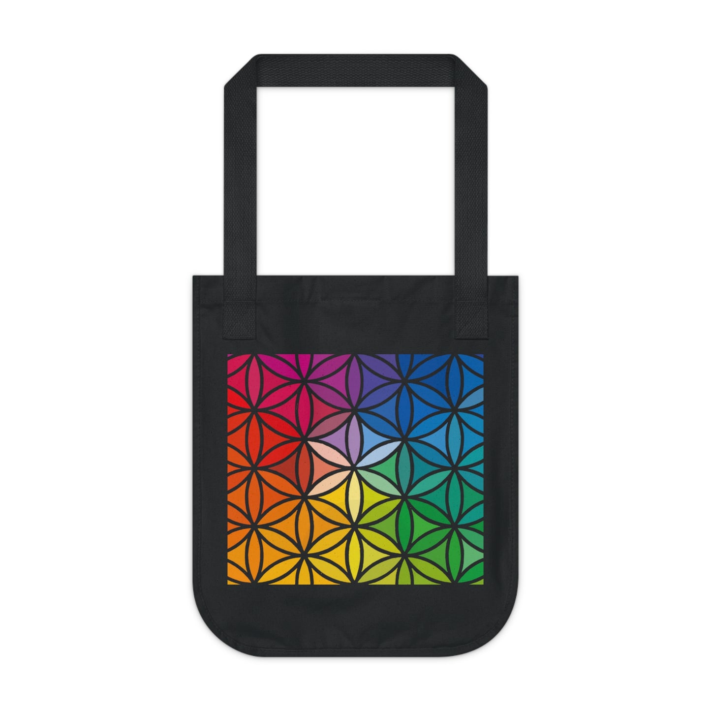 Organic Canvas Tote Bag, Flower of Life