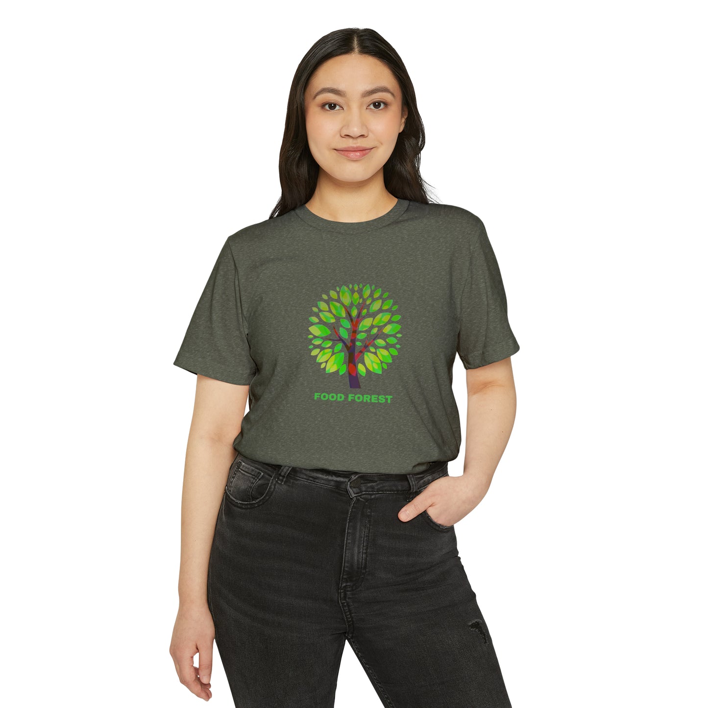 FOOD FOREST, Unisex Recycled Organic T-Shirt