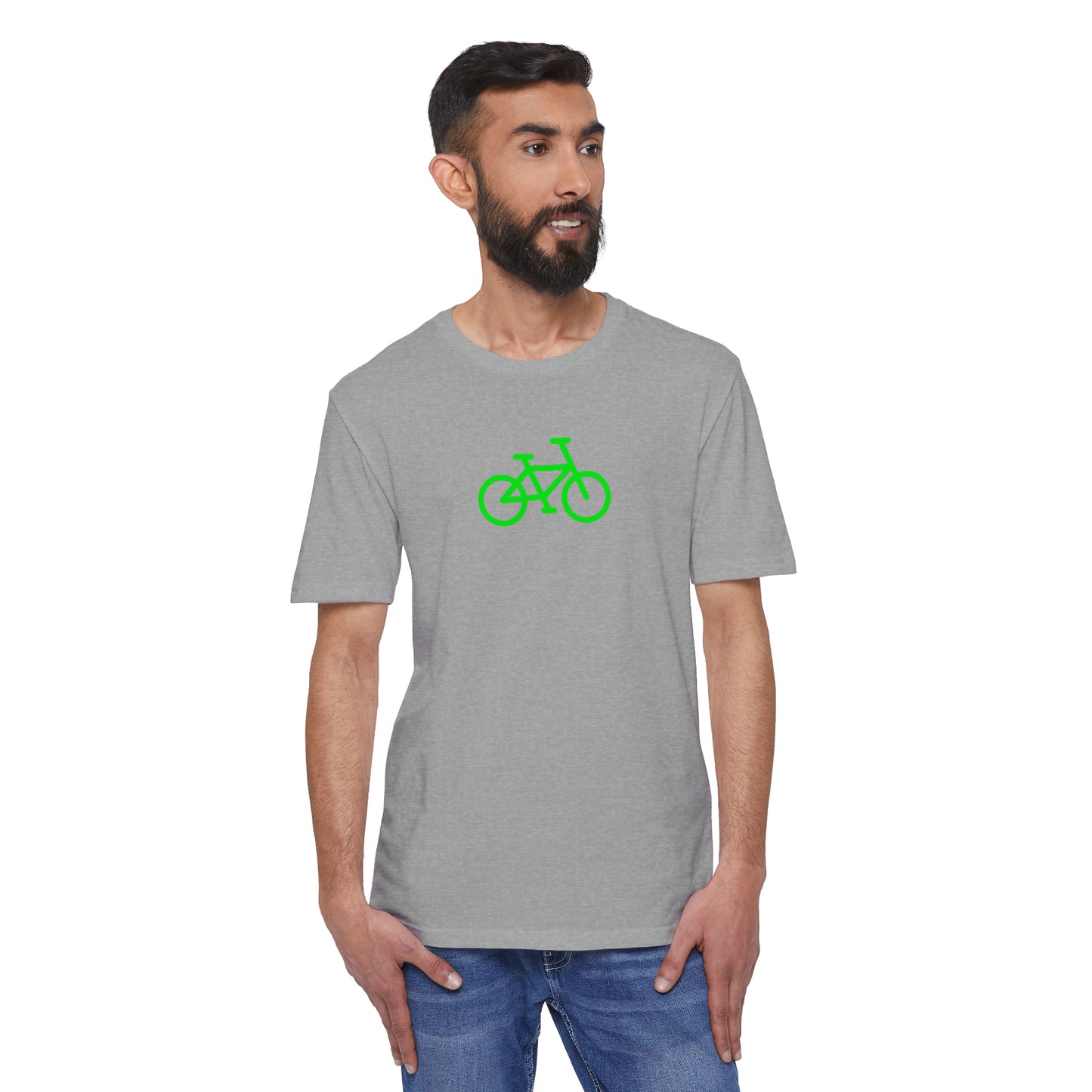 BIKE Unisex District® Re-Tee®, Green Print