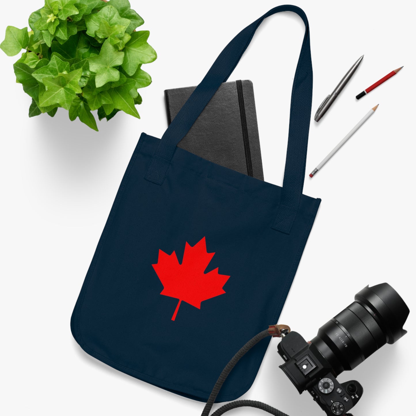 Canadian Maple Leaf, Organic Canvas Tote Bag