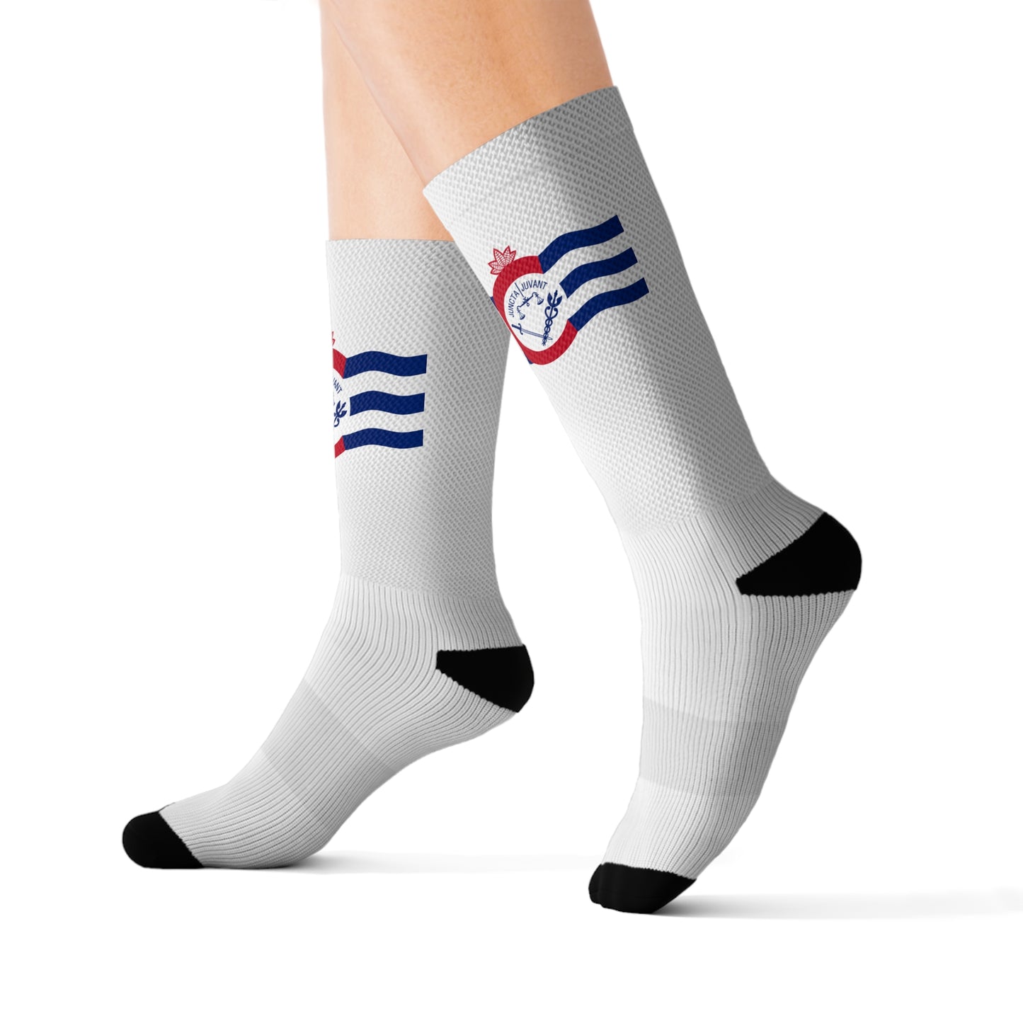 Cincinnati Flag, Sublimation Socks