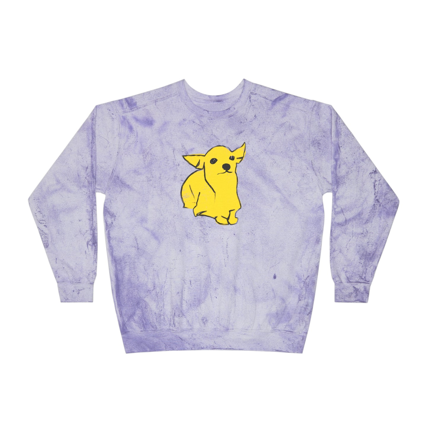 Chaco the Chihuahua, Unisex Color Blast Crewneck Sweatshirt