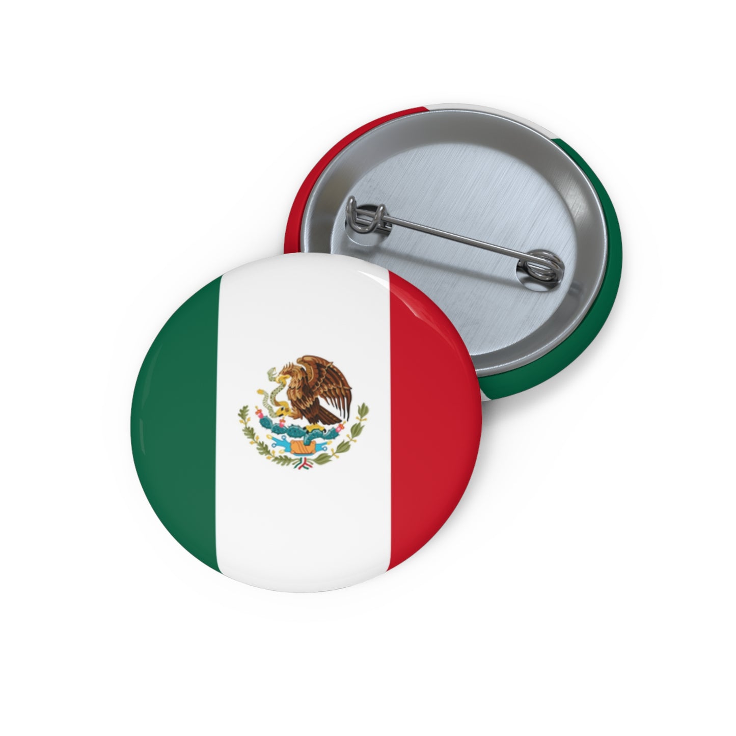 Mexican Flag Pin Button
