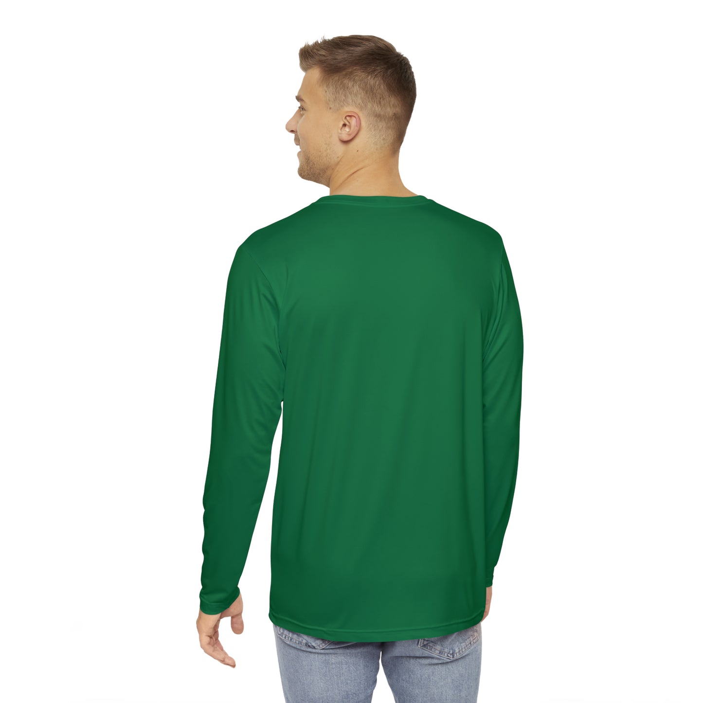 FOOD FOREST Men's Long Sleeve Shirt, Green
