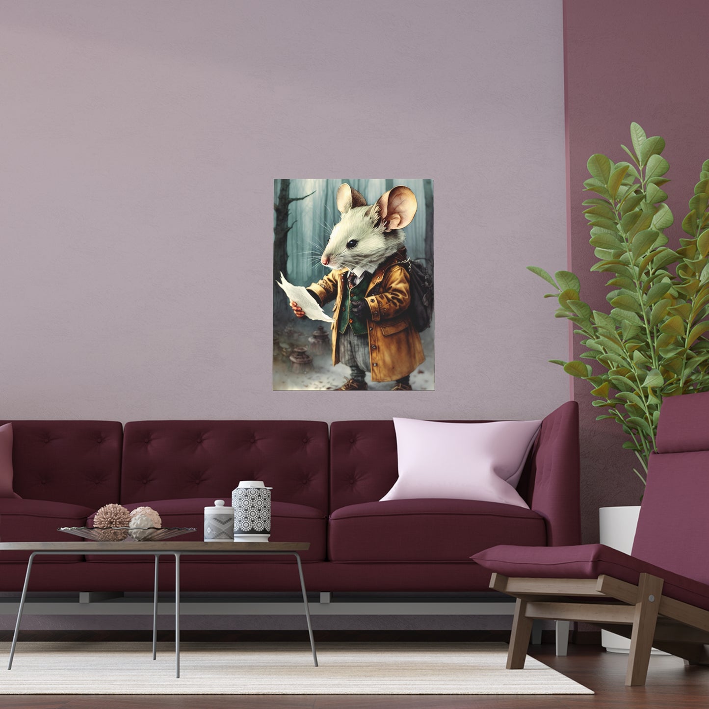 Mouse Art, Indoor and Outdoor Silk Posters