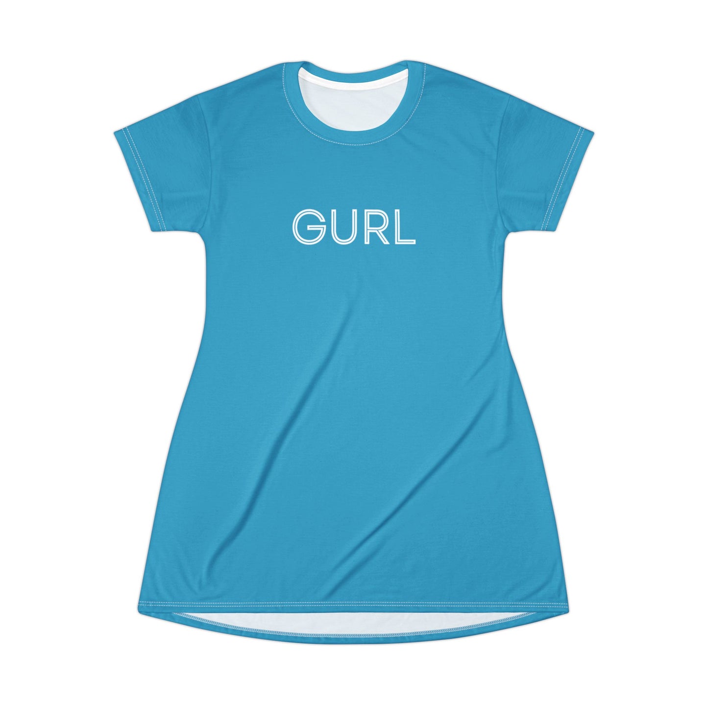GURL T-Shirt Dress (AOP)