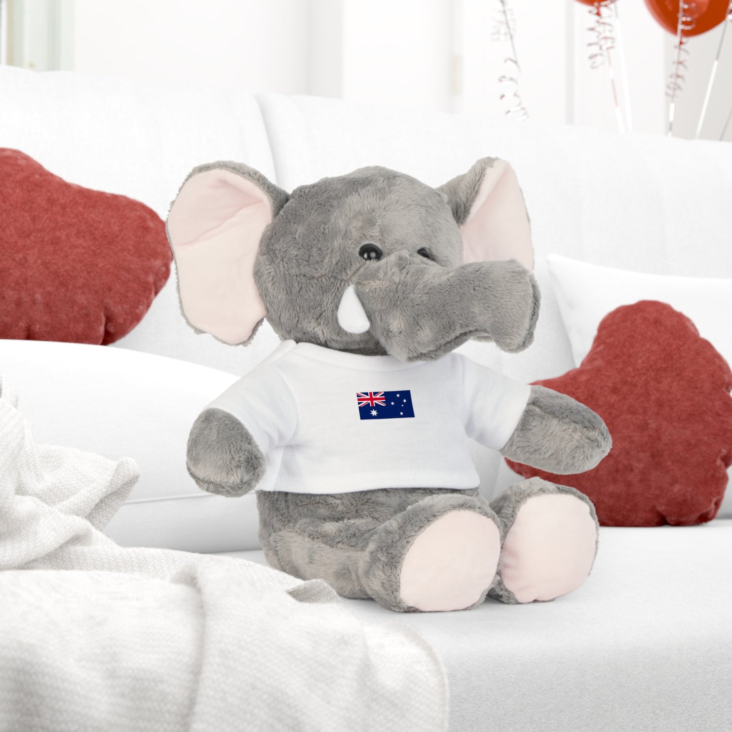 Plush Toy with Australian Flag Shirt