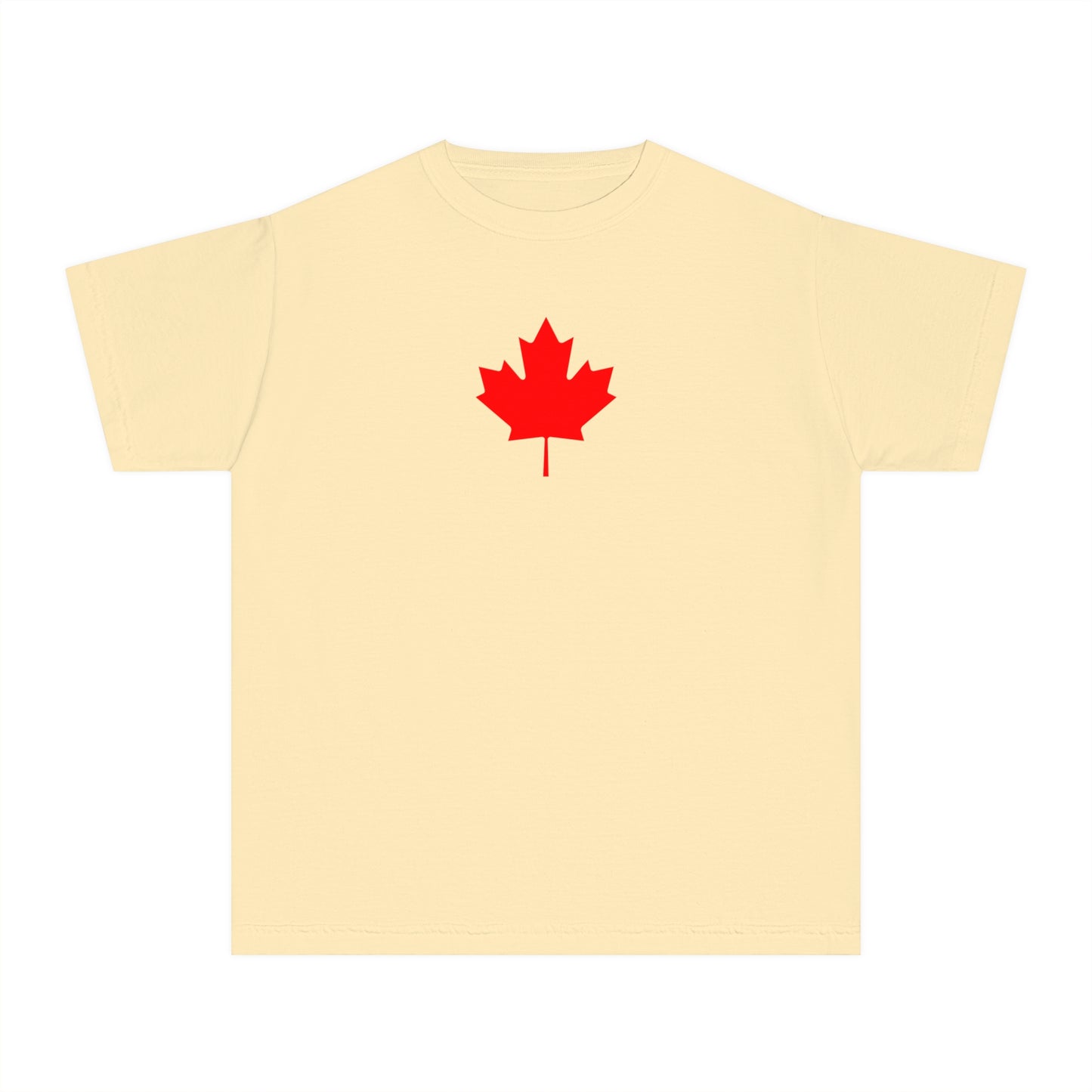 Youth Midweight Tee, Canadian Maple Leaf