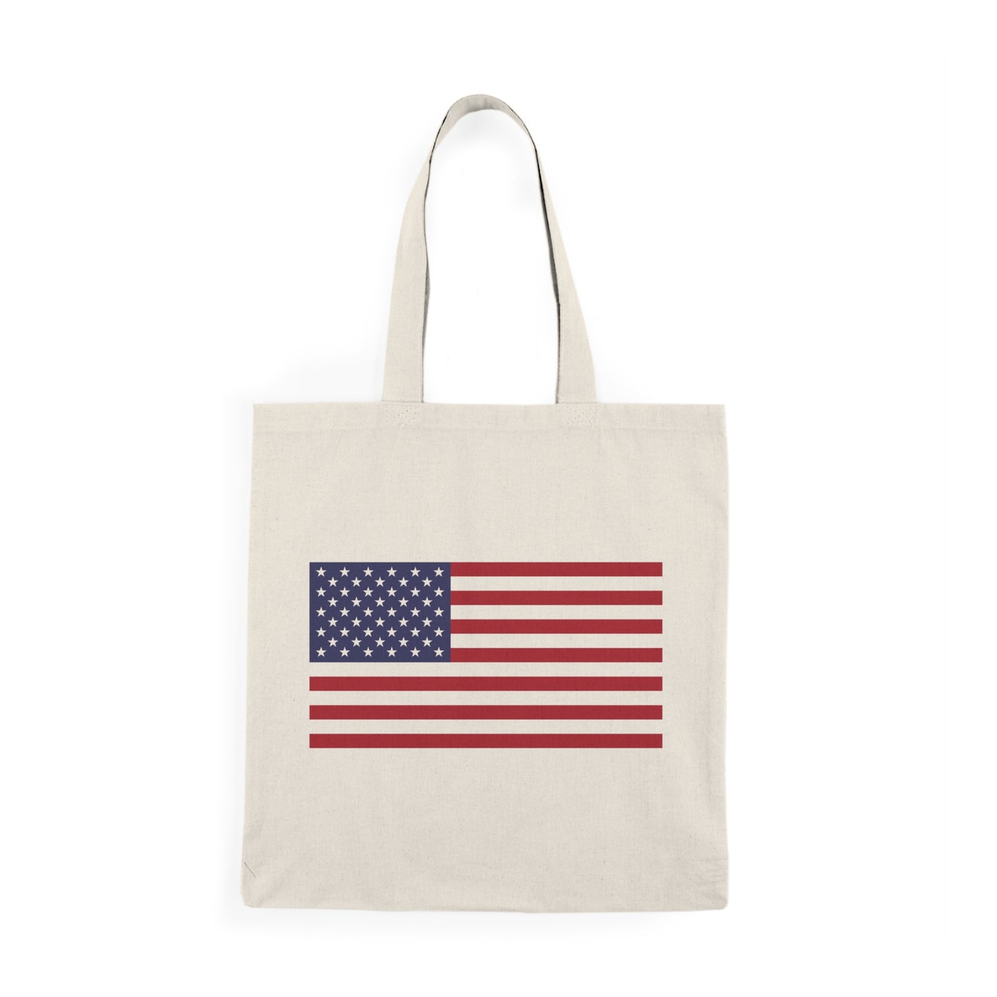 American Flag Natural Tote Bag