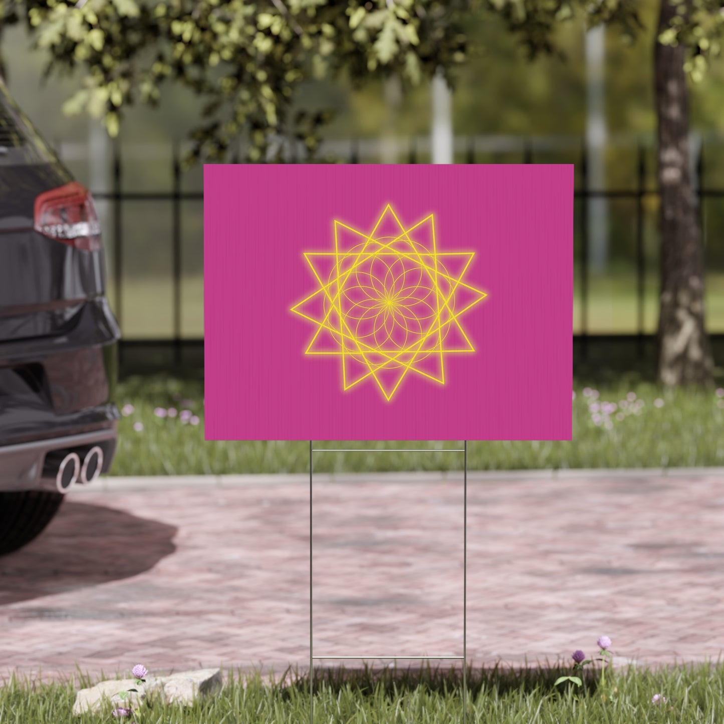 Sacred Geometry Yard Sign