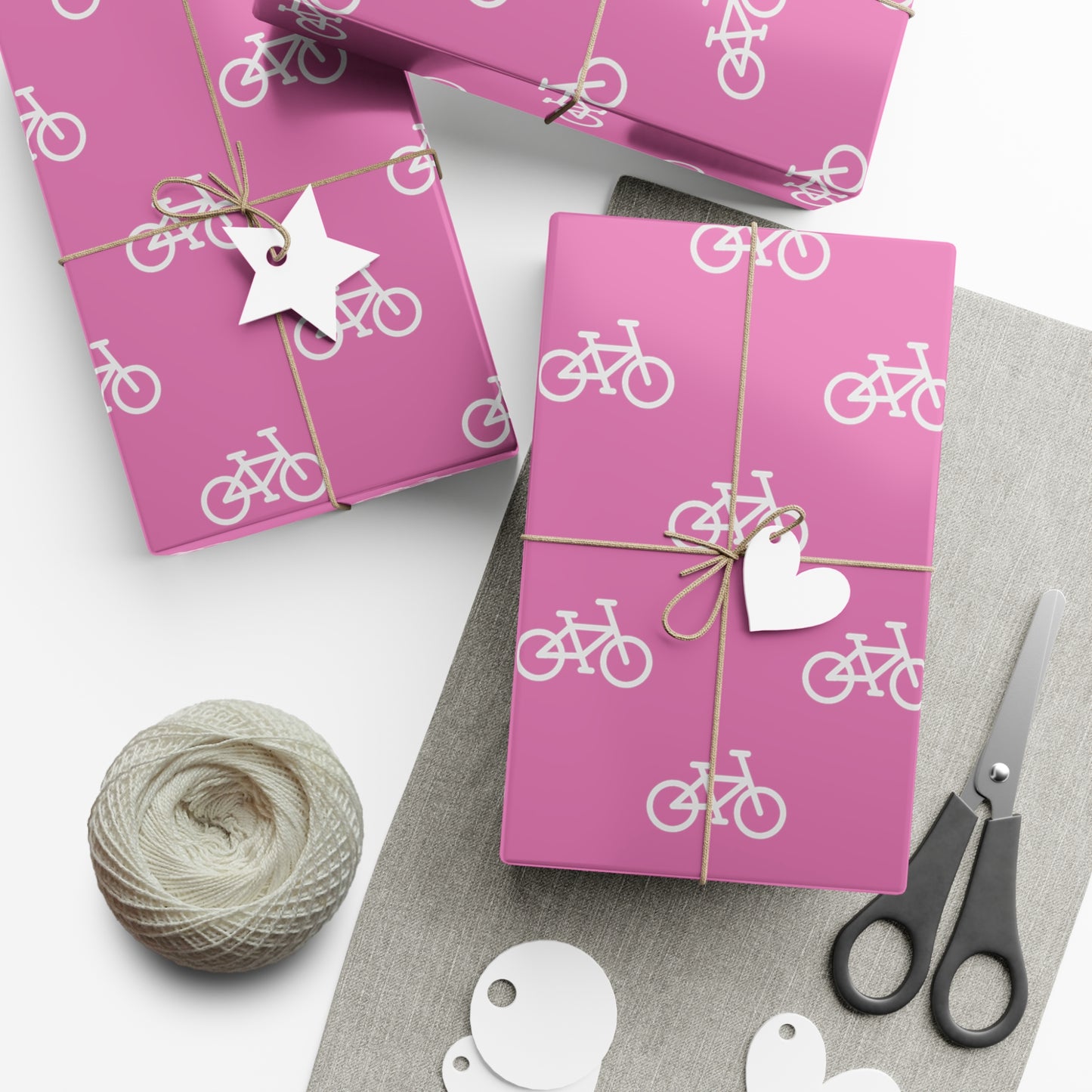 BIKE Gift Wrap Paper, Pink