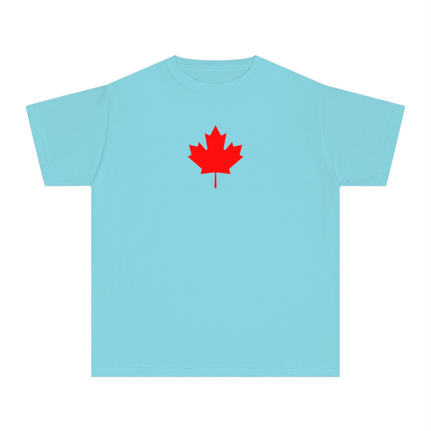 Youth Midweight Tee, Canadian Maple Leaf