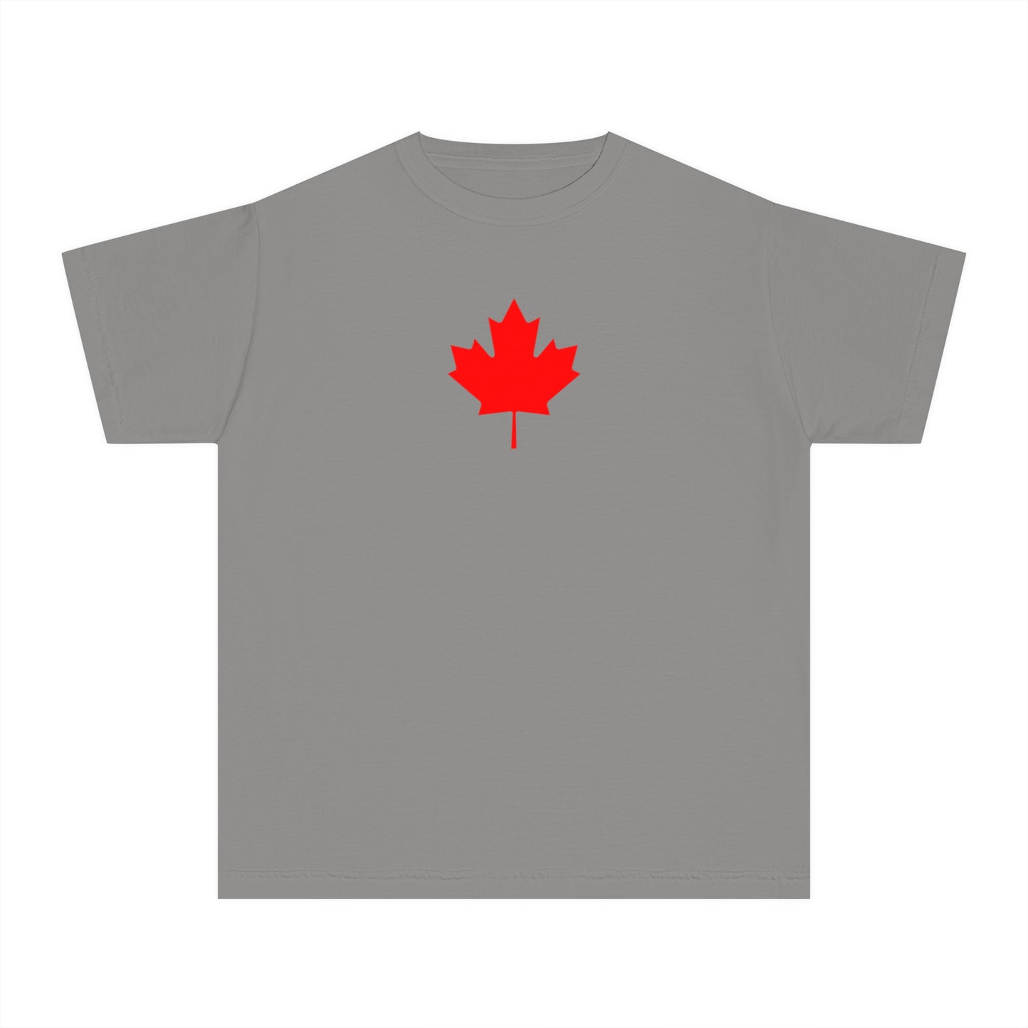Youth Midweight Tee, Canadian Maple Leaf