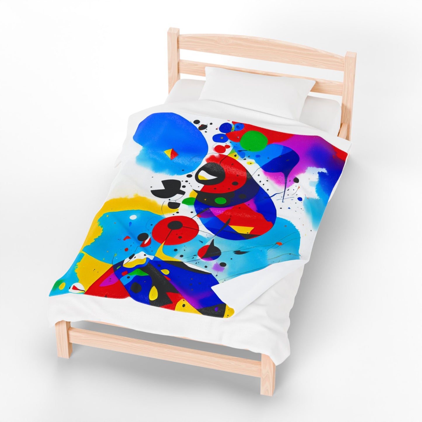 Velveteen Plush Blanket, Inspired by Miro