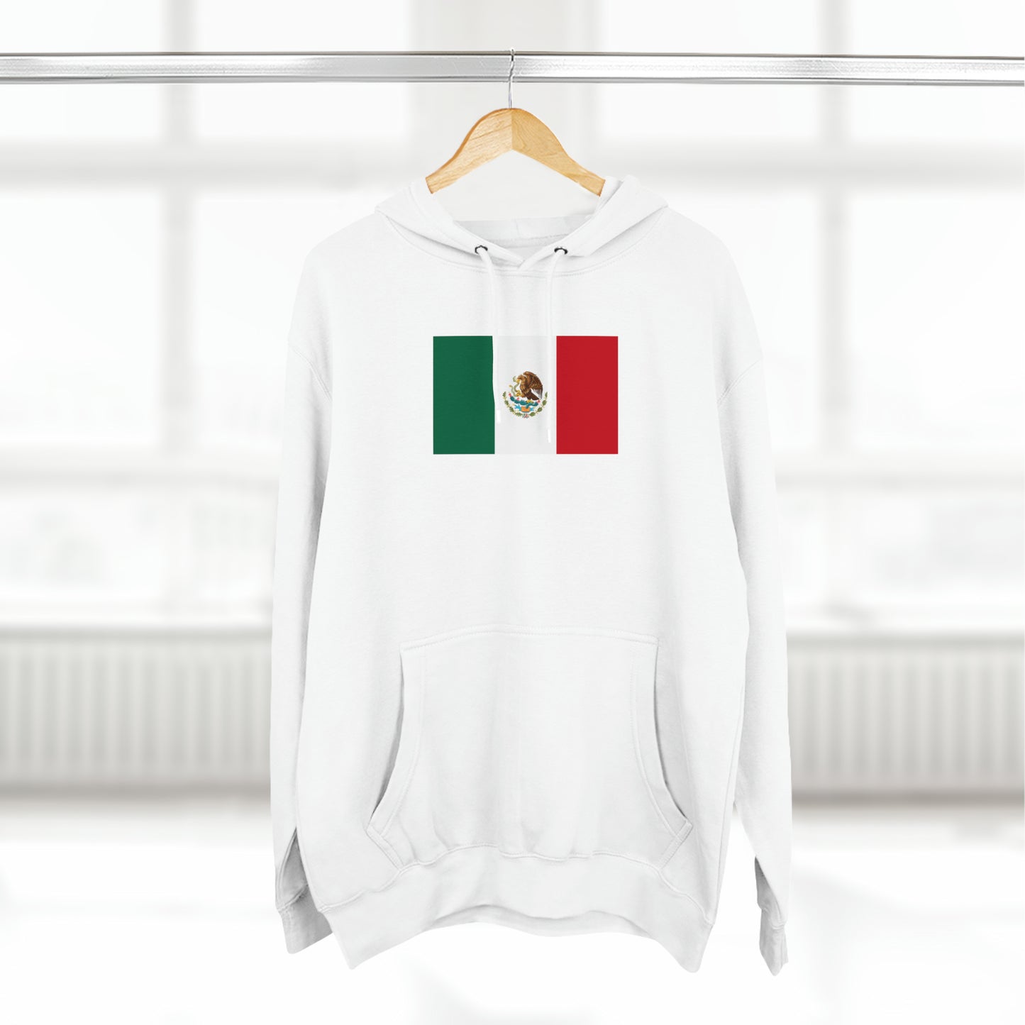 Mexican Flag, Unisex Premium Pullover Hoodie