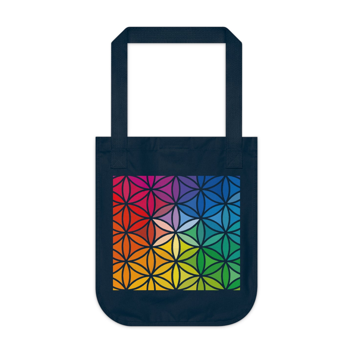 Organic Canvas Tote Bag, Flower of Life