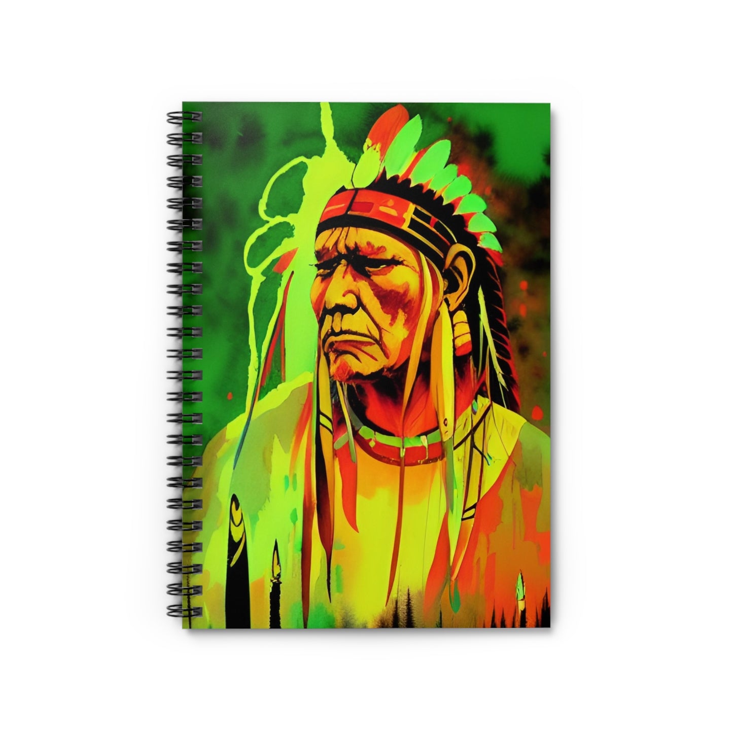 Spiral Notebook, Ruled Line, Native American
