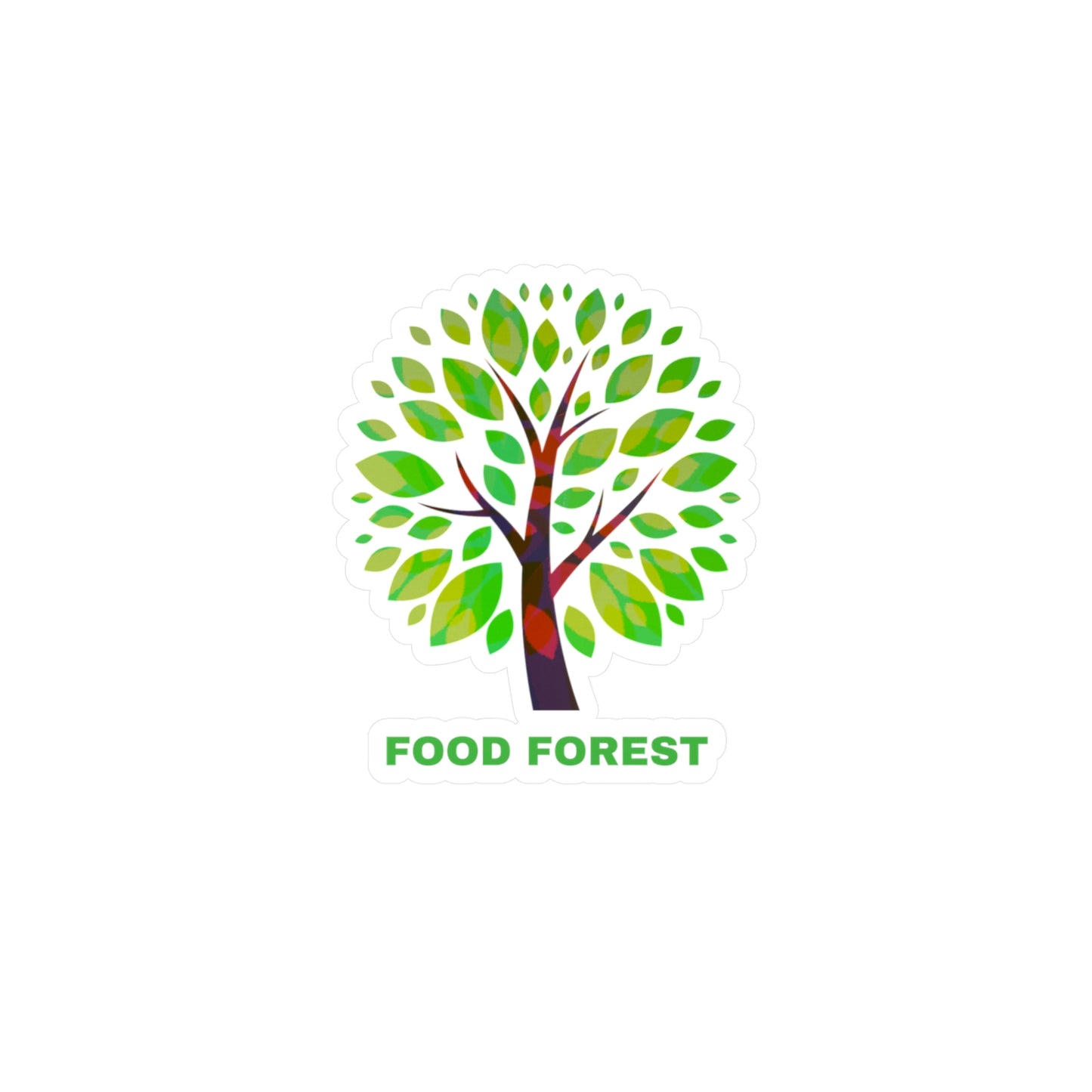 FOOD FOREST Kiss-Cut Vinyl Decals