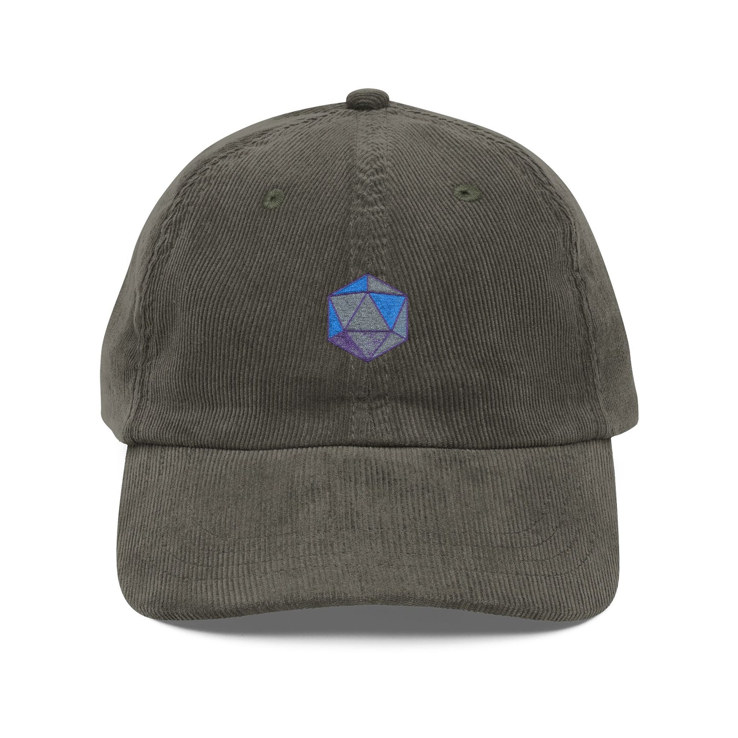 Icosahedron - Vintage Corduroy Cap (Embroidery)