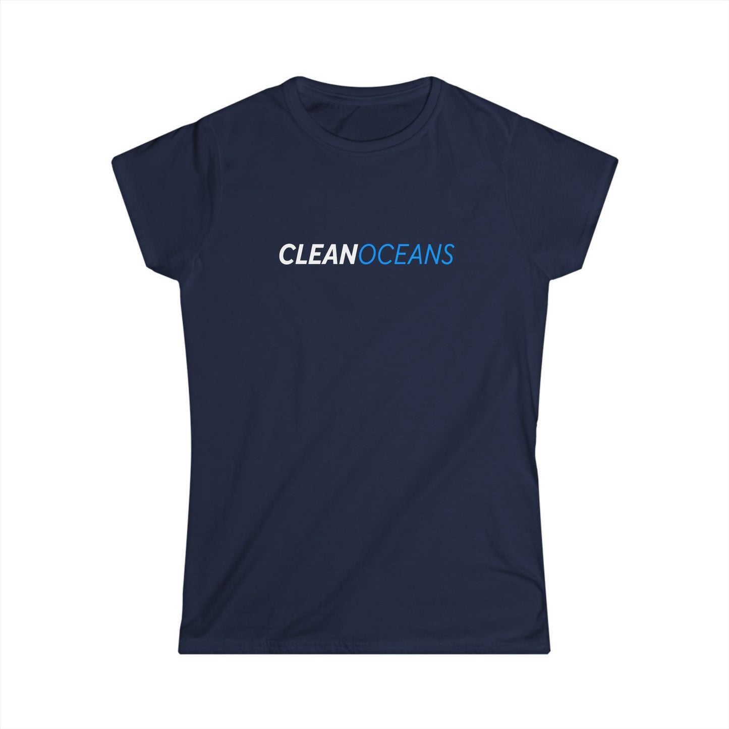 Women's Softstyle Tee, CleanOceans