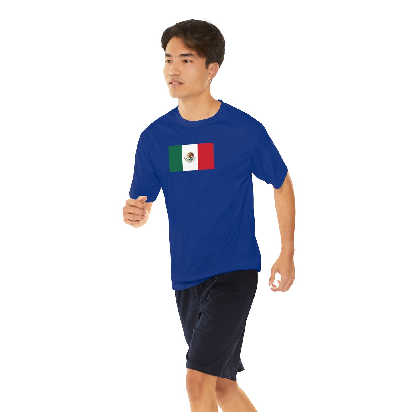 Mexican Flag, Men's Performance T-Shirt