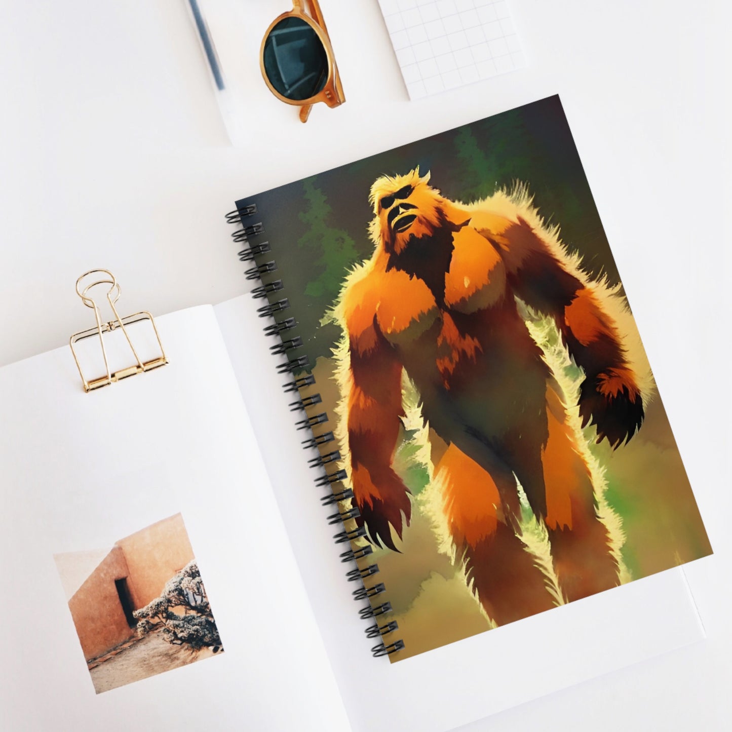 Sasquatch Spiral Notebook, Ruled Line